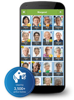Digfital Care System - Phone - Care home badge