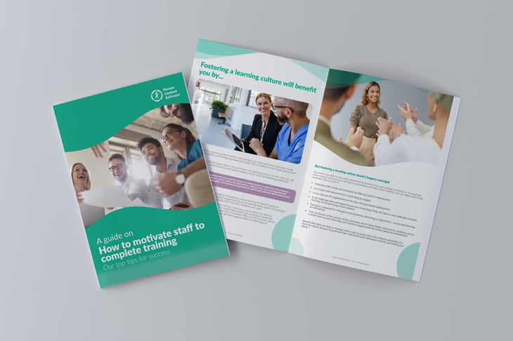 How to motivate staff to complete training booklet mock up