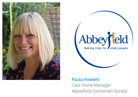 Paula Howlett Care Home manager - Abbeyfield (Somerset) Society