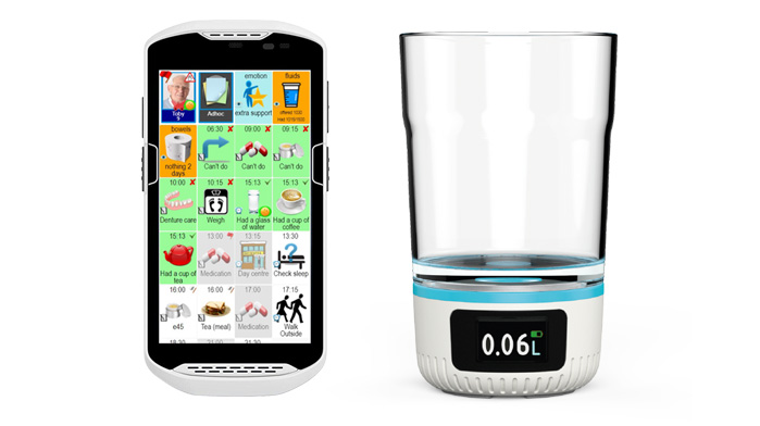 Smart Cups and digital care app