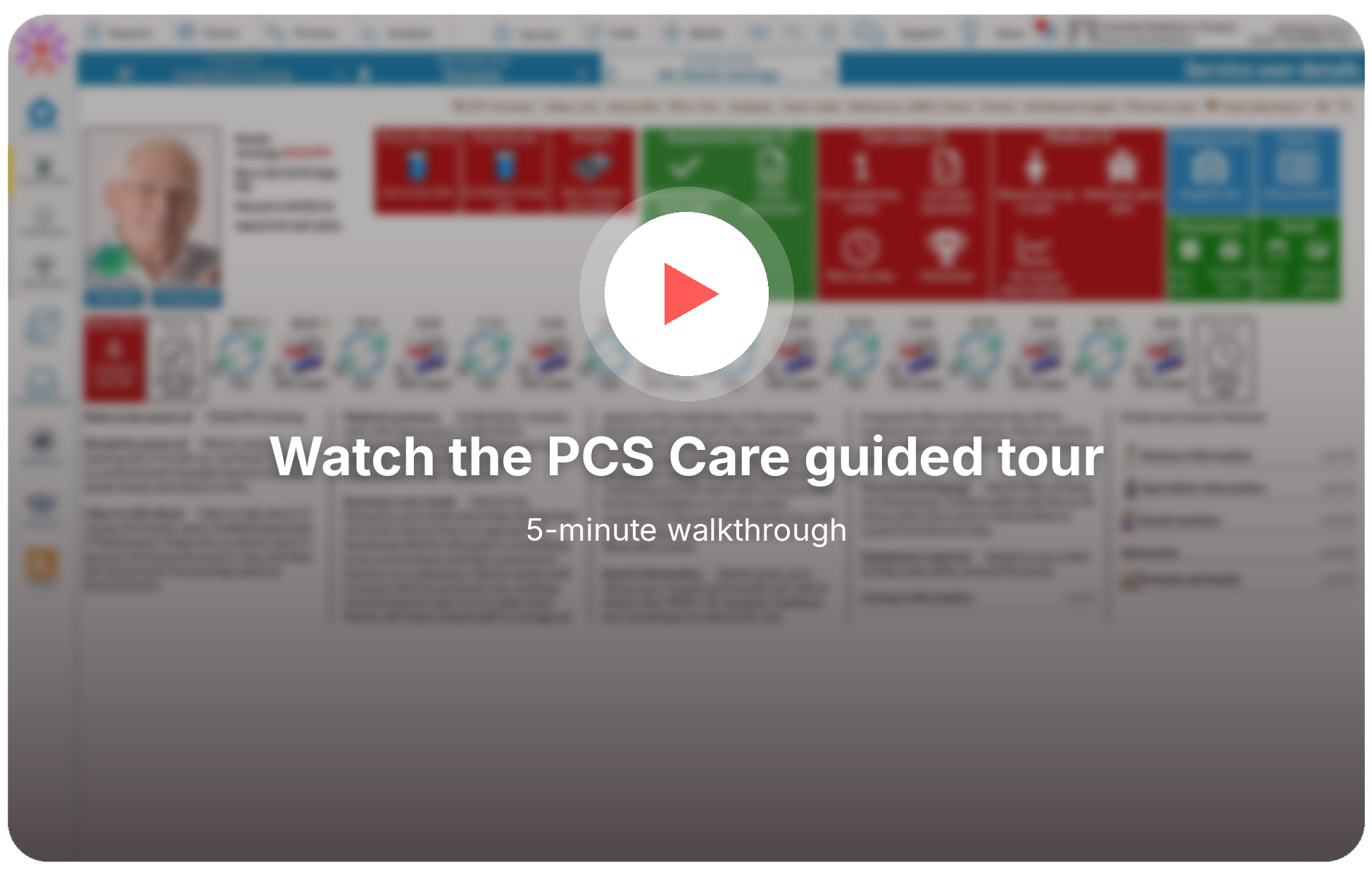 Watch PCS Product Tour Screen