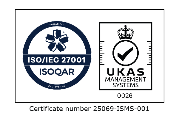 ISO 27001 ISOQAR UKAS PCS