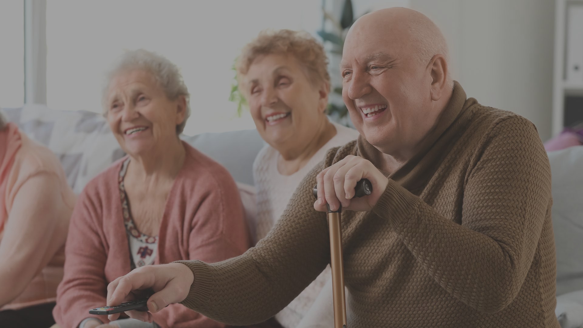 Residents watching together