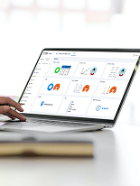 Using Nursecall dashboard on a laptop