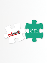Puzzle pieces showing Redcrier and PCS slotting together